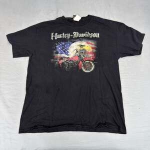 Vintage Harley Davidson American Bald Eagle‎ T Shirt Boston Faneuil Hall XL
